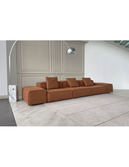 Divano Extrasoft in pelle marrone (Offerta Expo) Living Divani - 2