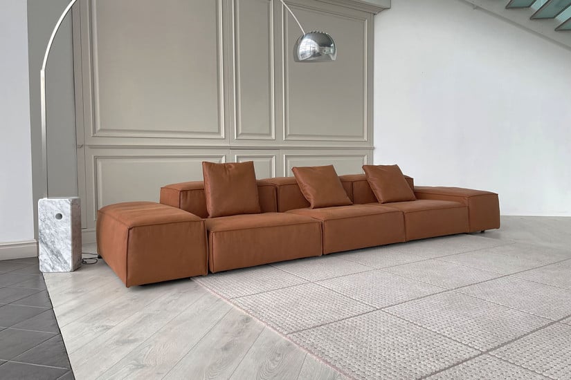 Divano Extrasoft in pelle marrone (Offerta Expo) Living Divani - 2