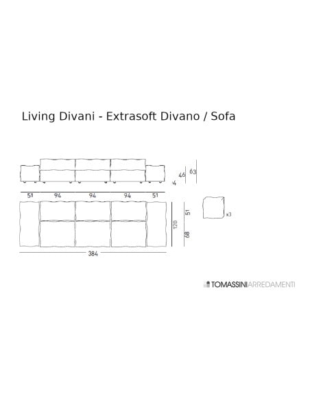 Divano Extrasoft in pelle marrone (Offerta Expo) Living Divani - 7