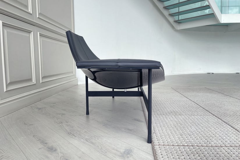 Chaise Longue Terminal 1 in pelle atracite (Offerta Expo) B&B Italia - 4