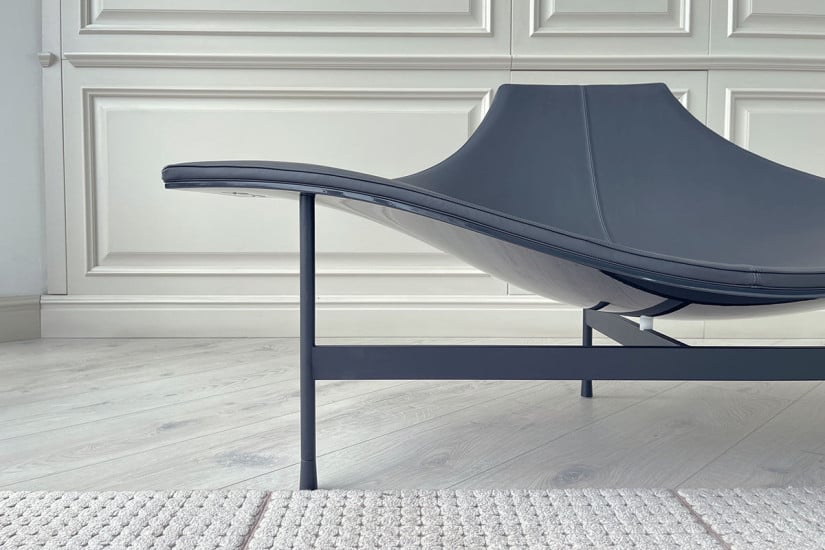Terminal 1 anthracite leather Chaise Longue (Expo Offer) B&B Italia - 5