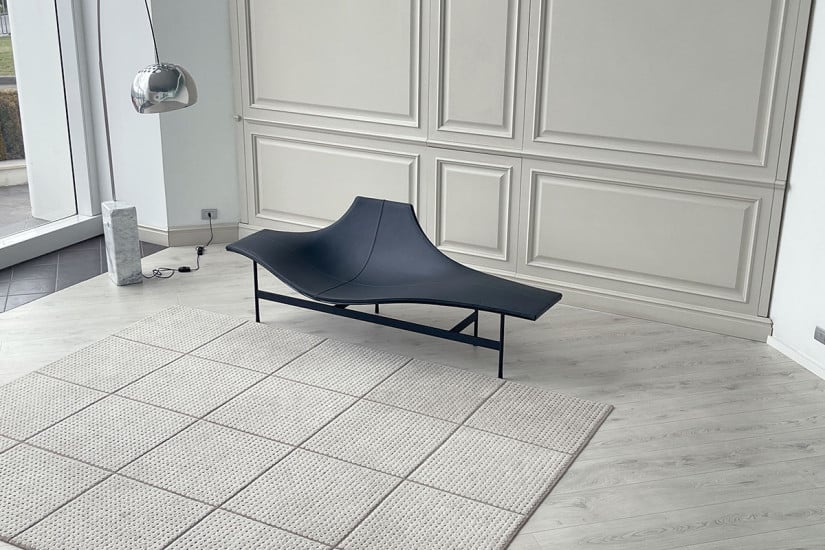 Chaise Longue Terminal 1 in pelle atracite (Offerta Expo) B&B Italia - 6