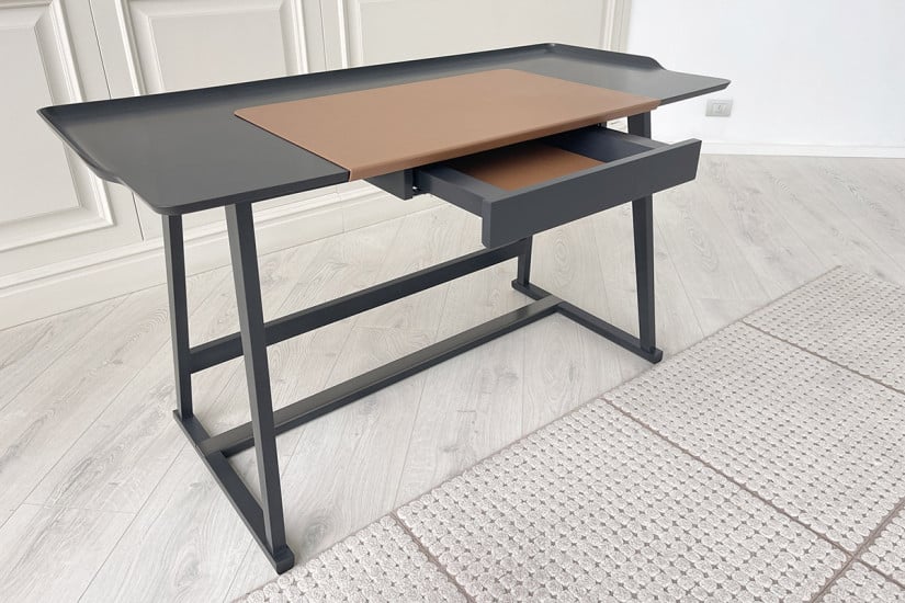 Scrittoio Recipio in legno laccato nero  - 5
