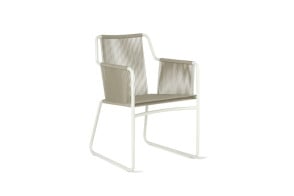 Sedia con braccioli per esterno Harp Roda - 1