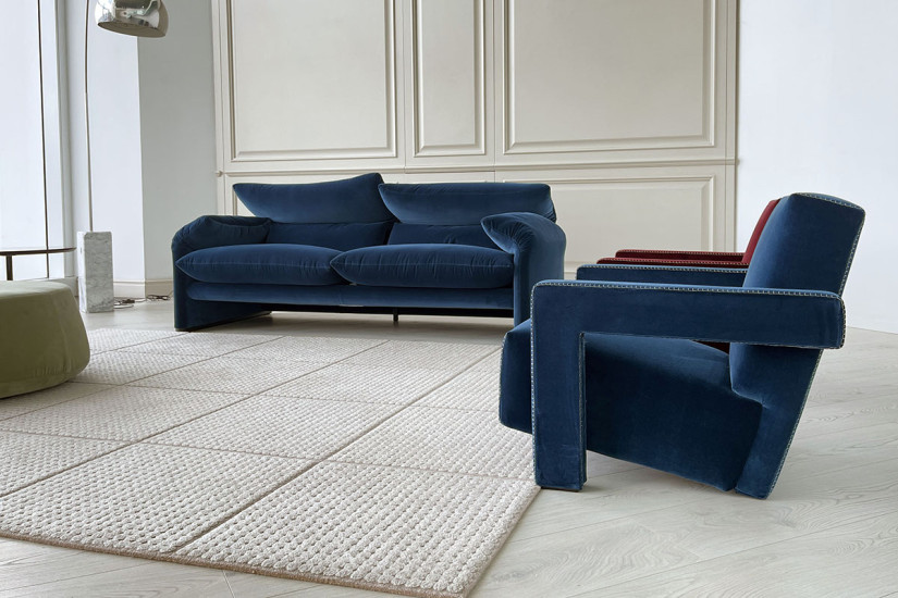 Canapé Maralunga Maxi bleu (Offre Expo) Cassina - 5
