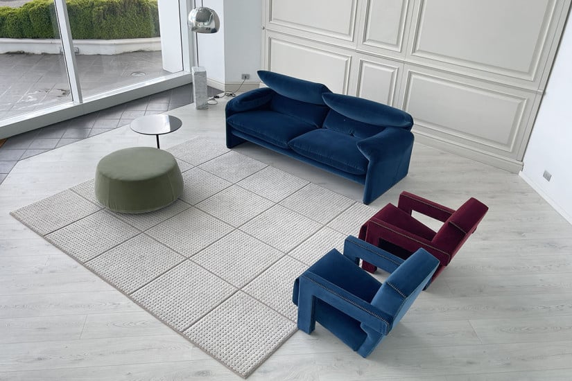 Maralunga Maxi Blue Sofa (Expo Offer) Cassina - 7