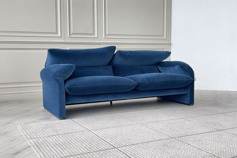 Maralunga Maxi Blue Sofa (Expo Offer) Cassina - 2