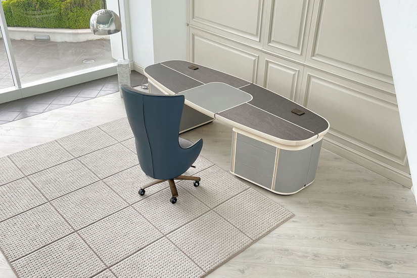 Poltrona Direzionale Genius in pelle blu (Offerta Expo) Giorgetti - 2