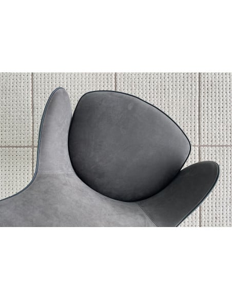 Poltrona Direzionale Genius in pelle blu (Offerta Expo) Giorgetti - 4