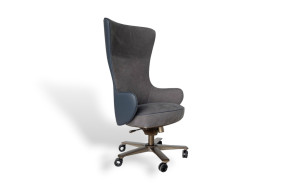 Poltrona Direzionale Genius in pelle blu (Offerta Expo) Giorgetti - 8