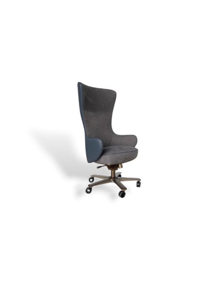 Poltrona Direzionale Genius in pelle blu (Offerta Expo) Giorgetti - 8