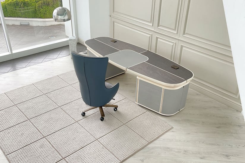 Tycoon Mahogany Desk (Expo Offer) Saba - 5