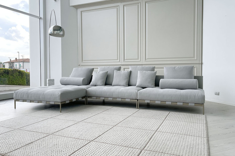 Divano Pixel Light Indoor grigio (Offerta Expo) Saba - 3