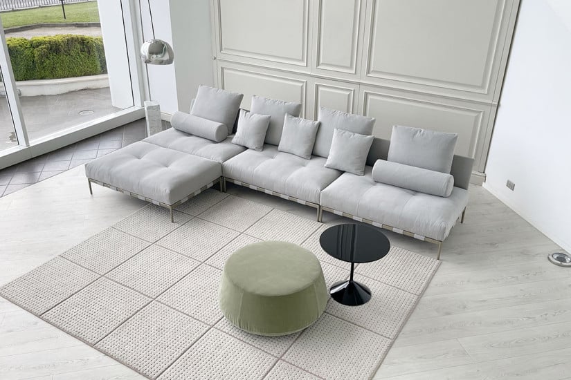 Pixel Light Indoor Grey Sofa (Expo Offer) Saba - 4