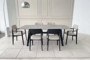 Curve Grey Marble Table (Expo Offer) Poliform - 7 2