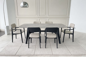Table Curve en marbre gris (Offre Expo) Poliform - 7 2