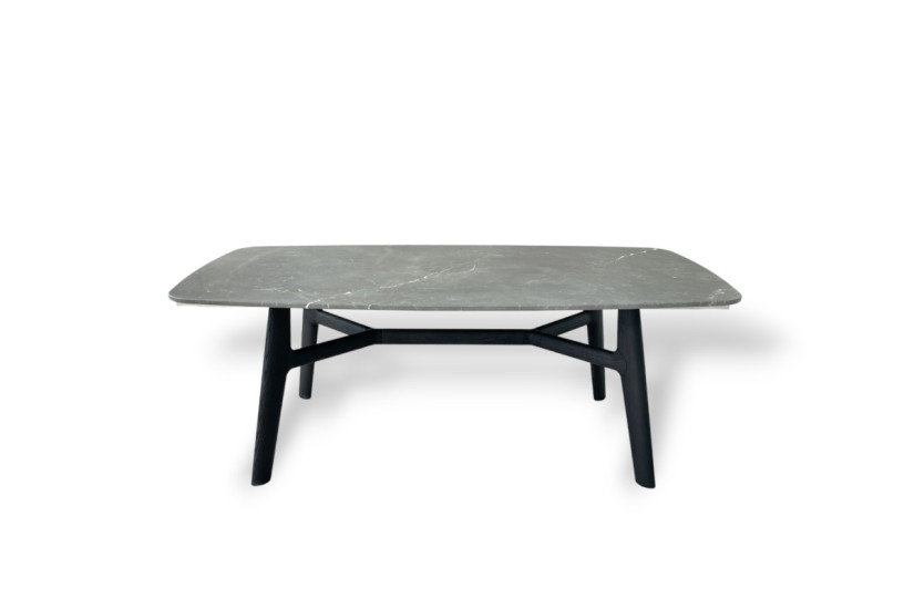 Table Curve en marbre gris (Offre Expo) Poliform - 7