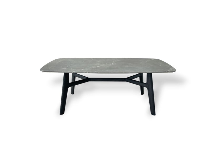 Tavolo Curve in marmo grigio (Offerta Expo) Poliform - 7
