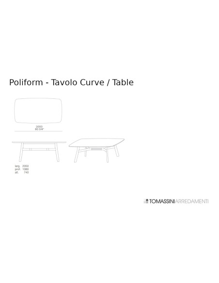 Table Curve en marbre gris (Offre Expo) Poliform - 8