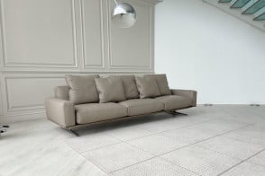 Canapé Soft Dream en cuir gris (Offre Expo) Flexform - 7 2