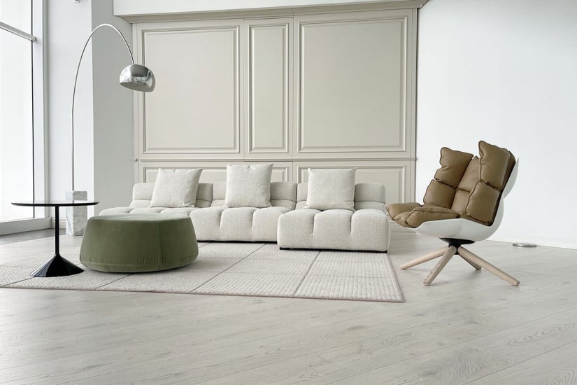 Poltrona Husk in pelle marrone (Offerta Expo) B&B Italia - 3