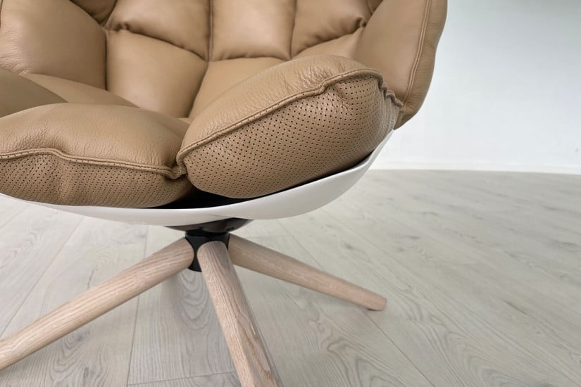 Husk Brown Leather Armchair (Expo Offer) B&B Italia - 6