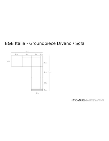 Groundpiece White Sofa (Expo Offer) Flexform - 9