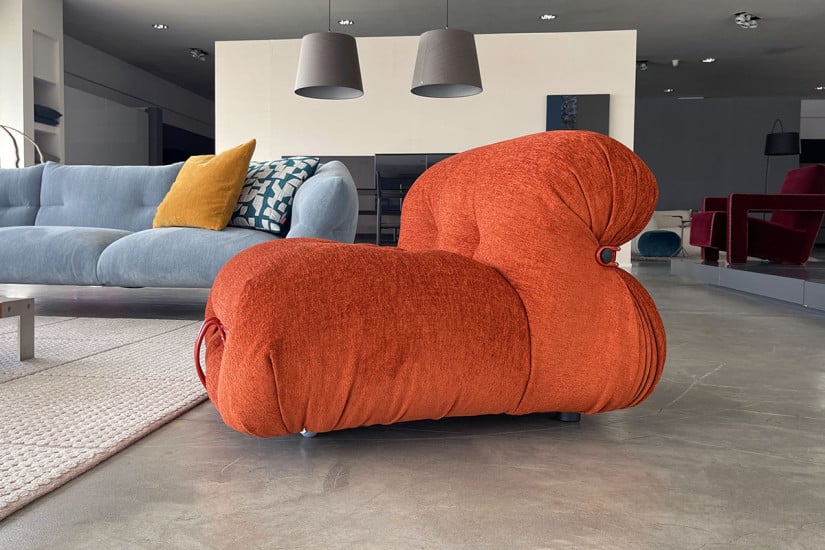Poltrona Soriana color ruggine (Offerta Expo)  - 4