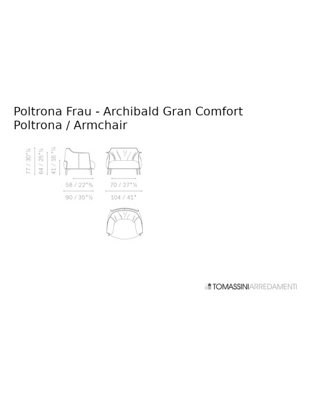 Fauteuil Archibald Gran Comfort marron (Offre Expo) Poltrona Frau - 10