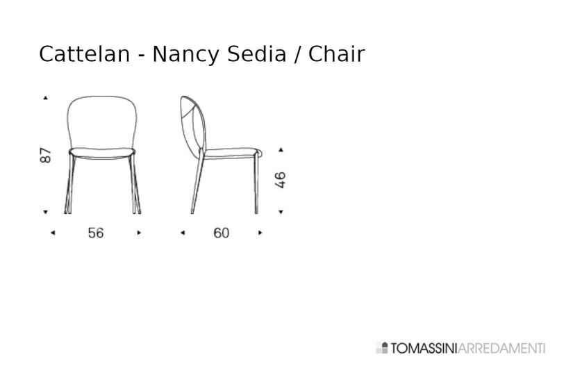 Nancy Grey Leather Chair Cattelan Italia - 10