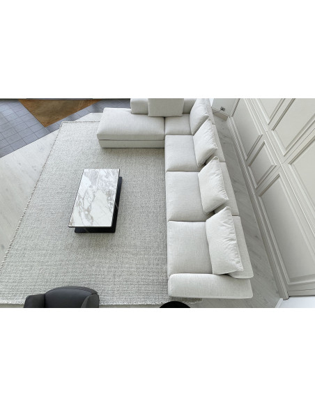 Dune White Fabric Sofa (Expo Offer) Poliform - 5