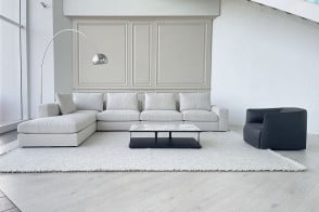 Canapé Dune en tissu blanc (Offre Expo) - Poliform 2
