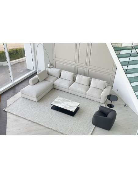Dune White Fabric Sofa (Expo Offer) Poliform - 3