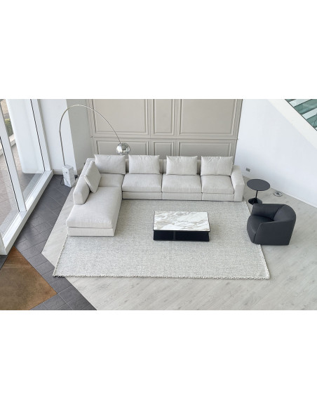 Dune White Fabric Sofa (Expo Offer) Poliform - 4