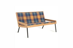 Allaperto Mountain Tartan Outdoor Small Sofa Ethimo - 1 2