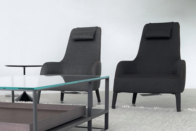 Poltrona Bergère Febo grigia (Offerta Expo)  - 4