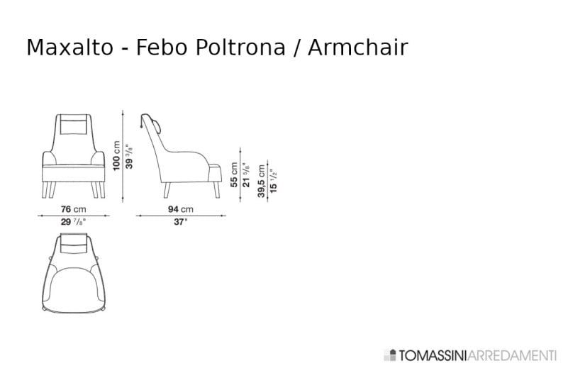 Febo Grey Bergère Armchair (Expo Offer)  - 8
