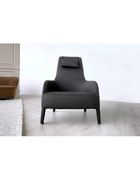 Poltrona Bergère Febo grigia (Offerta Expo) Maxalto - 1