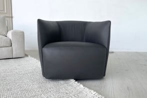 Poltrona Santa Monica in pelle antracite (Offerta Expo) Poliform - 7 2