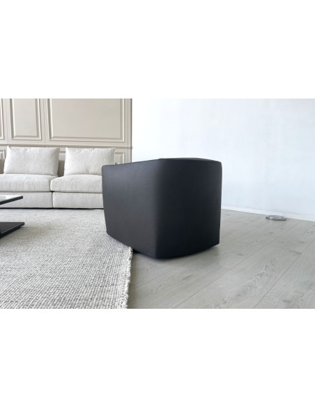 Poltrona Santa Monica in pelle antracite (Offerta Expo) Poliform - 3