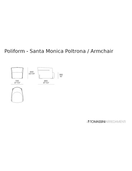 Fauteuil Santa Monica en cuir anthracite (Offre Expo) Poliform - 8