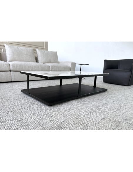 Creek White Marble Coffee Table (Expo Offer) Poliform - 2