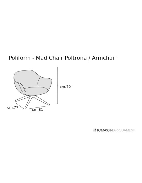 Poltrona Mad Chair nera (Offerta Expo)  - 8