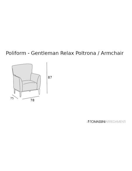 Gentleman Relax Taupe Fabric Armchair (Expo Offer)  - 8
