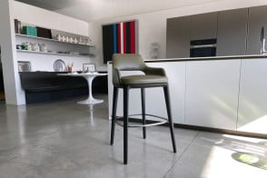 Tabouret Sophie Light en cuir vert (Offre Expo) Poliform - 7 2