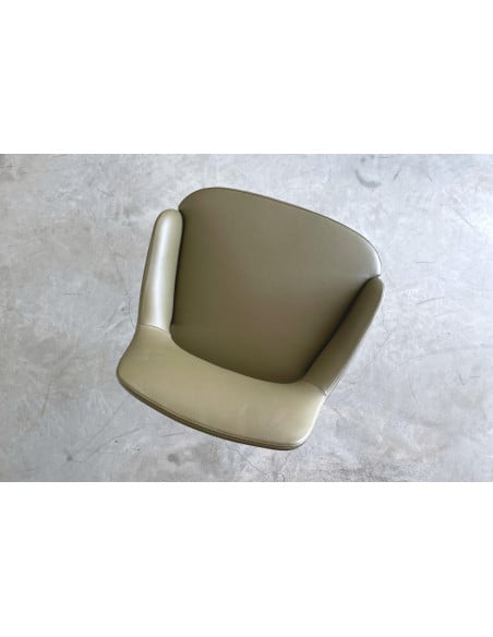 Sophie Light Green Leather Stool (Expo Offer) Poliform - 6