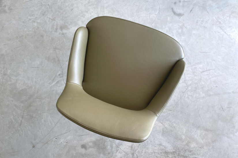 Sgabello Sophie Light in pelle verde (Offerta Expo) Poliform - 6
