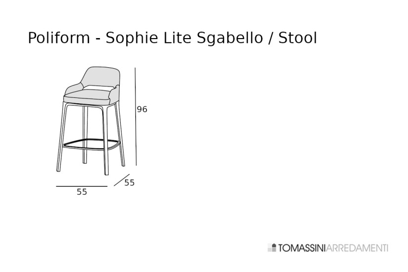 Sophie Lite Green Leather Stool (Expo Offer) Poliform - 8