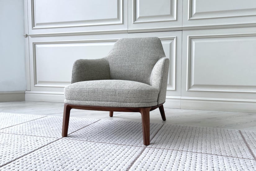 Jane Large Taupe Fabric Armchair (Expo Offer)  - 3