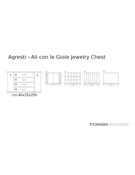 Coffre à bijoux Ali con le Gioie Agresti - 2